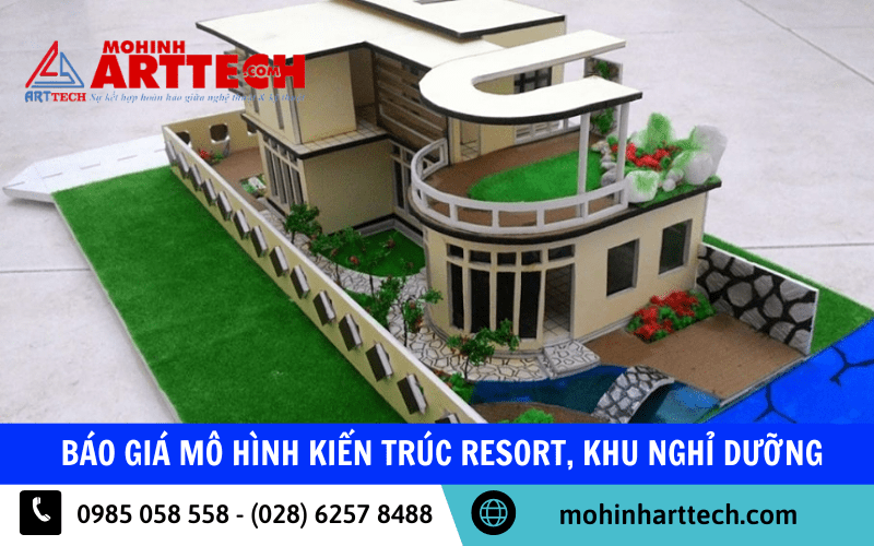 mô hình kiến trúc resort